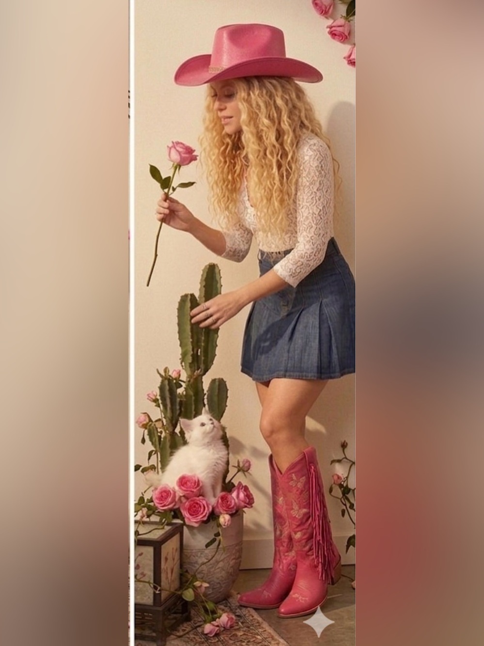 Dingo Retro Hot Pink Knee High Embroidered Leather Boots, Unreleased NWT Size 7 - Picture 6 of 16